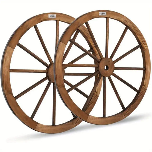 Wood Wagon Wheel 30" Diameter