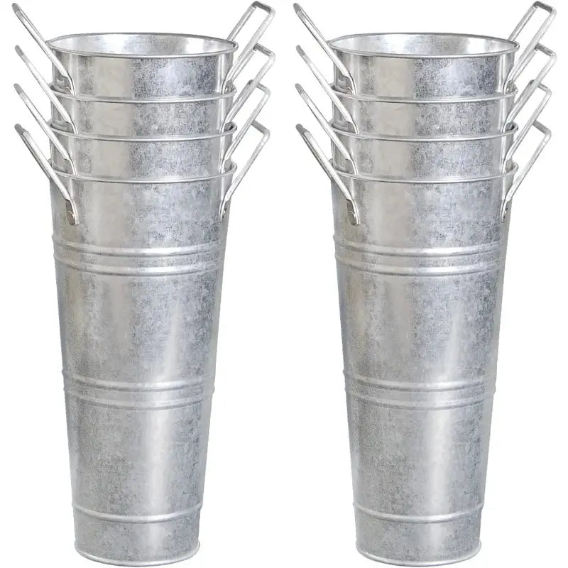 Wheat Sheaves In Metal Bucket